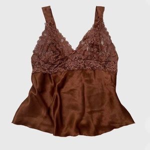 Vintage brown la vie en rose cami!